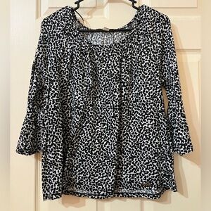 Black and White Polka Dot Michael Kors Blouse